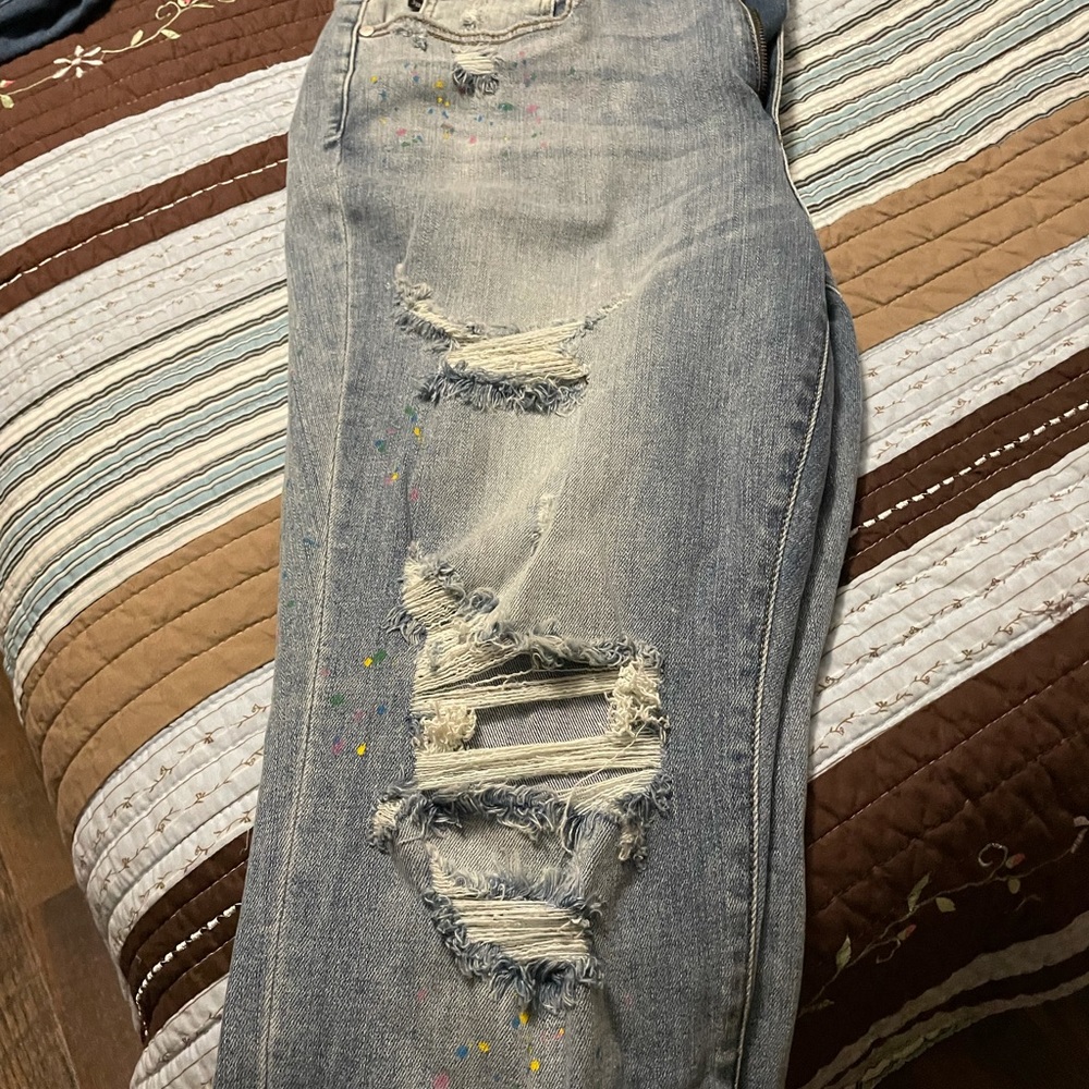 Judy blue paint splatter